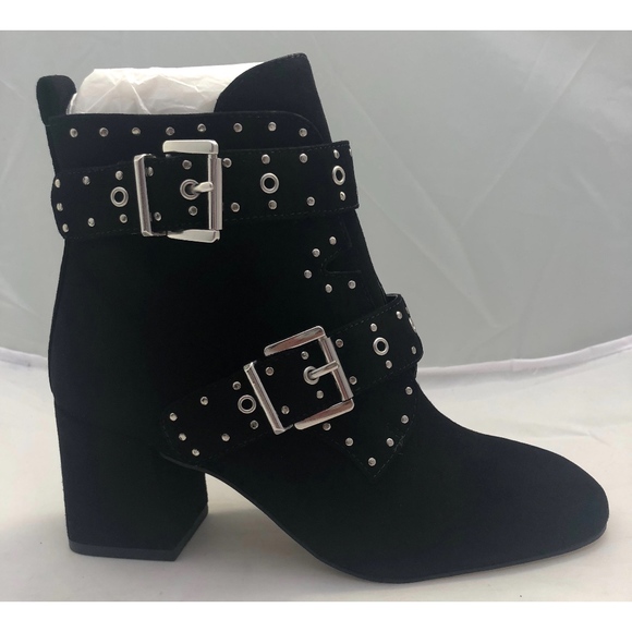 New Rebecca Minkoff Logan Booties Black Suede - Picture 5 of 8